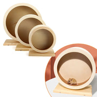 Hölzernes Hamsterrad mit Ruhefunktion