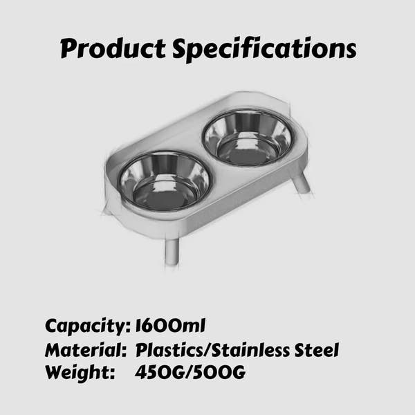 Erhöhter Futter- und Wasserspender für Ihr Haustier