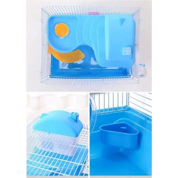 Hamsterkäfig mit Zwei-Ebenen