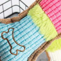 Quietschender Plüsch-Kauknochen